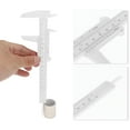 thumbnail image 5 of Unique Bargains 1 Pc Mini Eyebrow Measuring Ruler Double Scale Aliper Measuring Tool 8.27"x2.91" White, 5 of 6