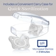thumbnail image 6 of Chicco PhysioForma Mini Orthodontic Pacifier Clear 0-2m 2pk, New, 6 of 11