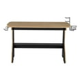 thumbnail image 6 of Techni Mobili Home Office Computer Writing Desk with  Two Cupholders and Headphone Hook, Pine, 6 of 14