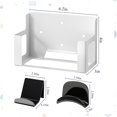 thumbnail image 2 of Wall Mount Compatible with Xbox Series S, Thick Wall Mount Set with 4pcs Controller Holder 2 Pcs Headphone Hanger Metal Stand Compatible with Xbox Series S, 2 of 6