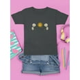 thumbnail image 3 of Daisies, Sun And Moon Art T-Shirt Juniors -Image by Shutterstock,  Medium, 3 of 4