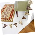 thumbnail image 3 of SURJDE Travel Decor 2 Sets Small Bunting Travel Map Bulletin Board Paper World Map Hanging Flags Triangle Football, 3 of 7