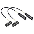 thumbnail image 1 of Cable XLR Devinal giratorio en ángulo recto, perfil bajo, 0,2 m, 2 unidades, 1 of 9