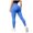 Blue, variant on GEWSEY Women's Active FormFlex Buttery Soft High Waist 27.5" Inseam Full Length Yoga Workout Leggings (Blue, L)