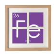 thumbnail image 1 of Chestry Éléments Période Table Transition Métaux Fer Fe Cadre Mur Table Affichage 4 Ouvertures Image, 1 of 3