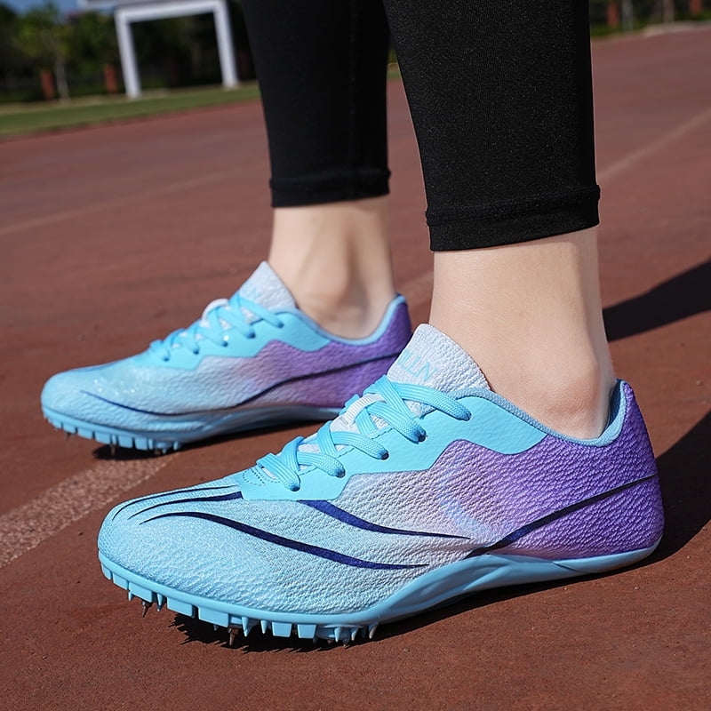 Men Women Kids Track and Field Shoes Professional 8 Spikes Running Racing Sneakers Breathable Lightweight Sprinting Shoes