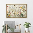 thumbnail image 2 of IDEA4WALL Framed Canvas Wall Art Minimal Wildflowers Floral Garden Illustrations Retro Countryside Art Botanical Colorful Print Relax/Calm for Living Room, Bedroom, Office - 16"x24" Natural, 2 of 5
