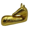 thumbnail image 4 of Bergamo Art Decorative Handmade Aluminum 6 inch Modern Horse Sculpture in Gold, 4 of 5