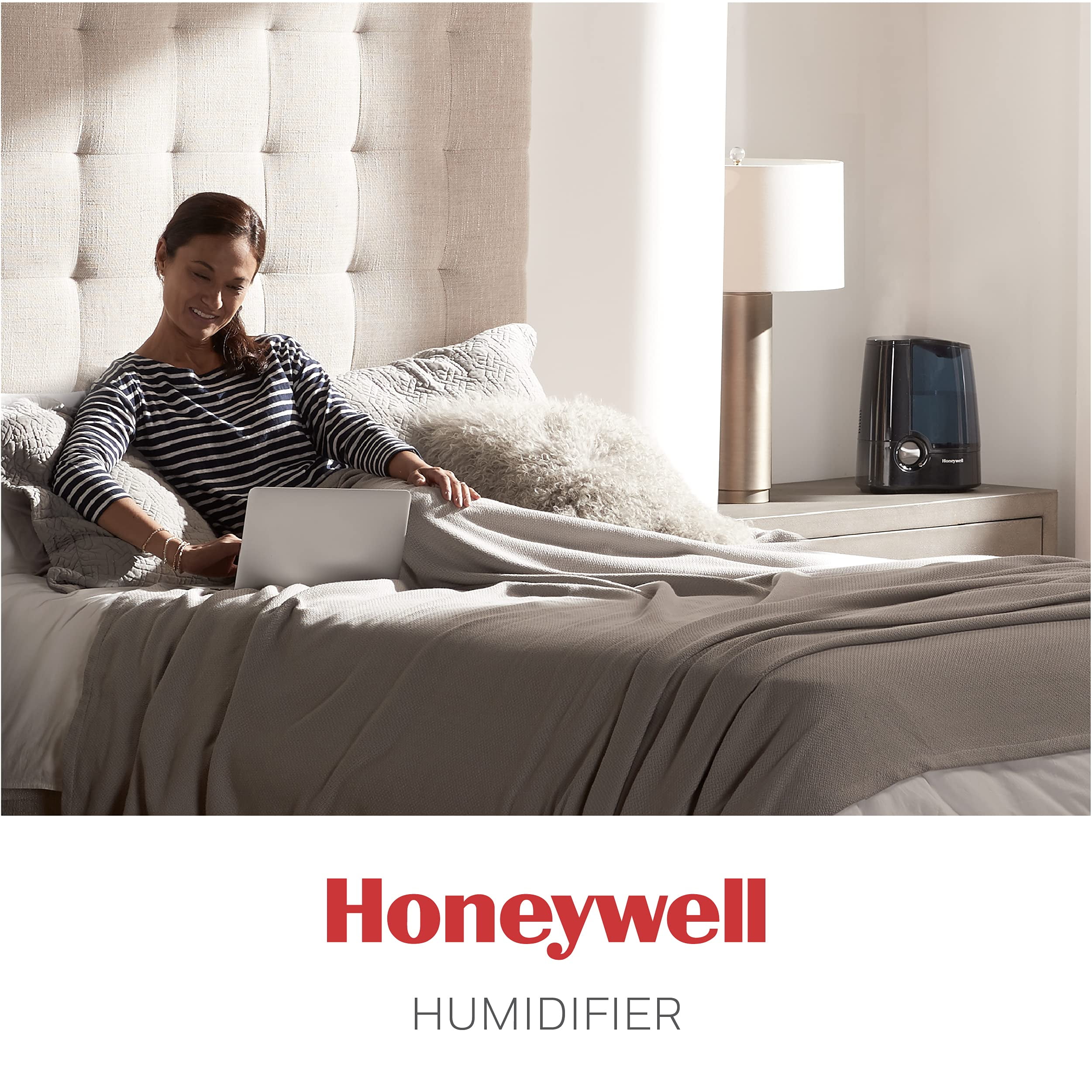 Honeywell Warm Mist Humidifier HWM705B - Filter Free, Warm Mist Vaporizer - Black — Residential Use, Standard Application