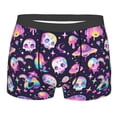 thumbnail image 4 of Goofa Skull mushroom space Printed Men's Boxer Briefs Underwear, Moisture-Wicking Underwear, Trunk,Soft and Breathable Cotton Underwear-Medium, 4 of 9