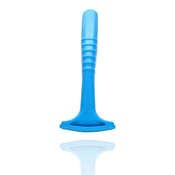 Minnieouse Eliminador de callos de talón Antideslizante Herramienta de eliminación de pedicura de baño con mango largo Cuidado de los pies Azul Minnieouse CE1445-00B
