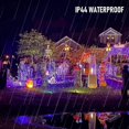 thumbnail image 3 of Luces De Halloween Púrpuras Y Anaranjadas. 33 pies 100 LED enchufan luces de cadena impermeables con 8 modos para, 3 of 5