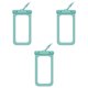 thumbnail image 1 of Soidarity Paquete de 3 fundas impermeables para teléfono móvil, kayak, natación subacuática, playa al aire libre, deportes acuáticos, funda para Deportes acuáticos Verde Soidarity OD023461-02, 1 of 6