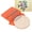 Orange Triangle, variant on BIMZUC 10 Hooks Mini Weaving Loom Machine Small Darning Tool with 6.5cm / 2.56 inches Wooden Board for Clothing Mending Orange