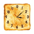 thumbnail image 2 of Reloj de pared de pan tostado , decoración, reloj de de pared silencioso cuadrado sin tictac para salón y cocina, 2 of 2