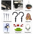 thumbnail image 3 of Black Ceiling Hooks 7/8'' Screw-in Light Hooks Hanging Cup Hooks 7/8 Inch (72 Pack), 3 of 4
