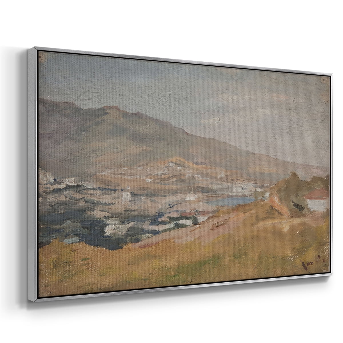 Vintage Landscape-CCCXCVII By Wexford Home Framed in Silver Wood Gallery Wrapped Canvas 17 in. x 25 in.