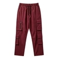 thumbnail image 5 of COSFO Tactical Mens Cargo Pant Waterproof 6 Pockets Hiking Pants Work Relaxed Fit Drawstring Straight Leg Solid Men Pants, 5 of 7