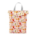 thumbnail image 2 of Bolsa de pañales de tela para bebé, bolsa de viaje portátil impermeable, bolsa de almacenamiento, bolsa de pañales, bolsa húmeda para Yoga, guardería, Sonrisa 25x30cm, 2 of 8