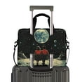 thumbnail image 2 of FORMRS 16" Laptop Bag Carrying Sleeve Case with Handle Travel Shoulder Briefcase, Red Sitting on The Moon, 2 of 8