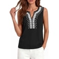 thumbnail image 6 of PRETTYGARDEN Womens Tank Tops Summer Causal V Neck Sleeveless Shirts Floral Print Embroidered Beach Vacation Boho Top, 6 of 7