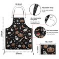 thumbnail image 7 of Vintage Halloween Pattern Apron-Garden Aprons for Women with Pockets-Cotton Linen Waterproof Kitchen Cooking Gardening Aprons Adjustable for Kitchen,Cooking,BBQ and Salon 33"x27", 7 of 7