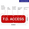 thumbnail image 3 of FD Access Sign, Fire Safety Sign,, 3 of 8