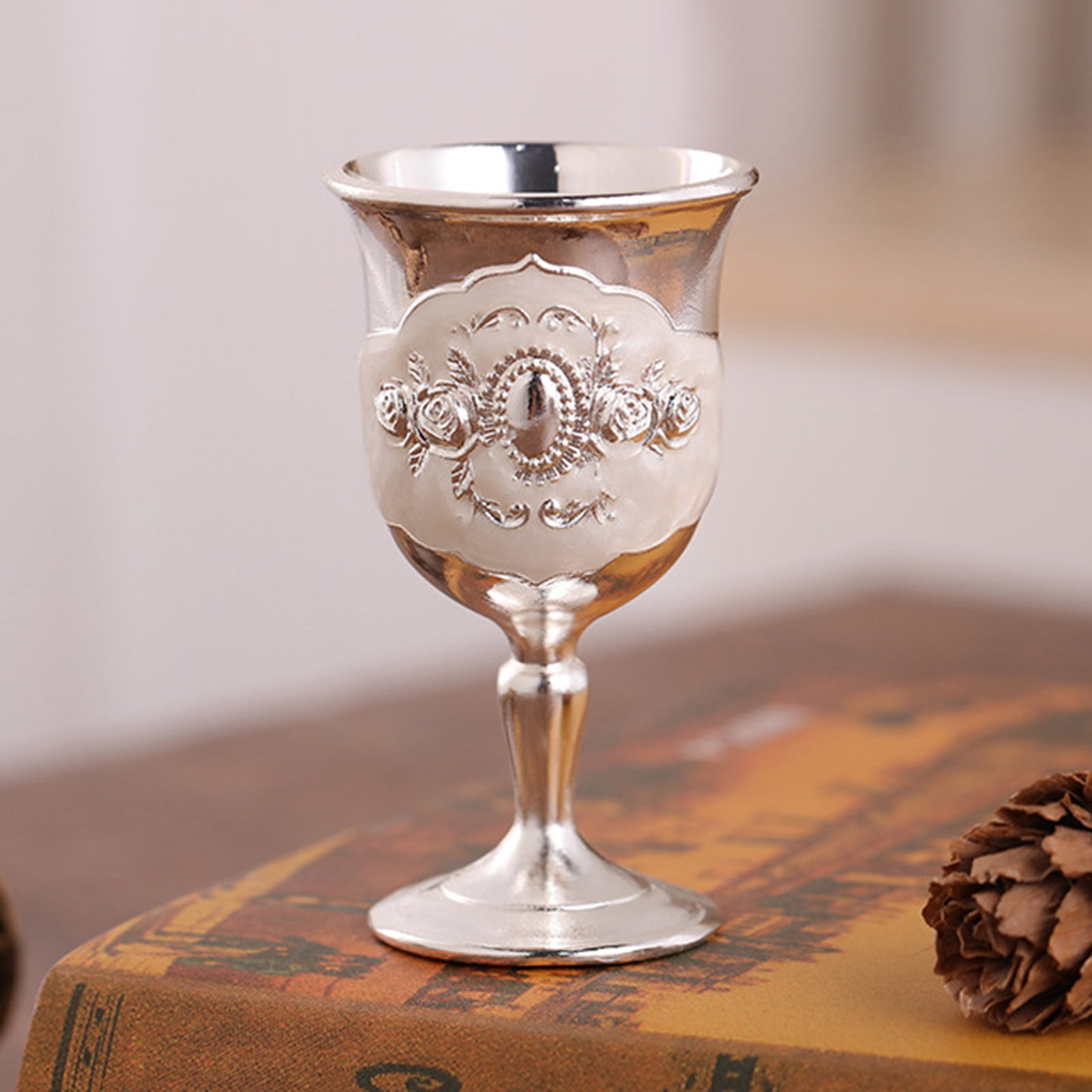 Royal Short Stemmed Wine Glass  French Vintage Drinking Glass