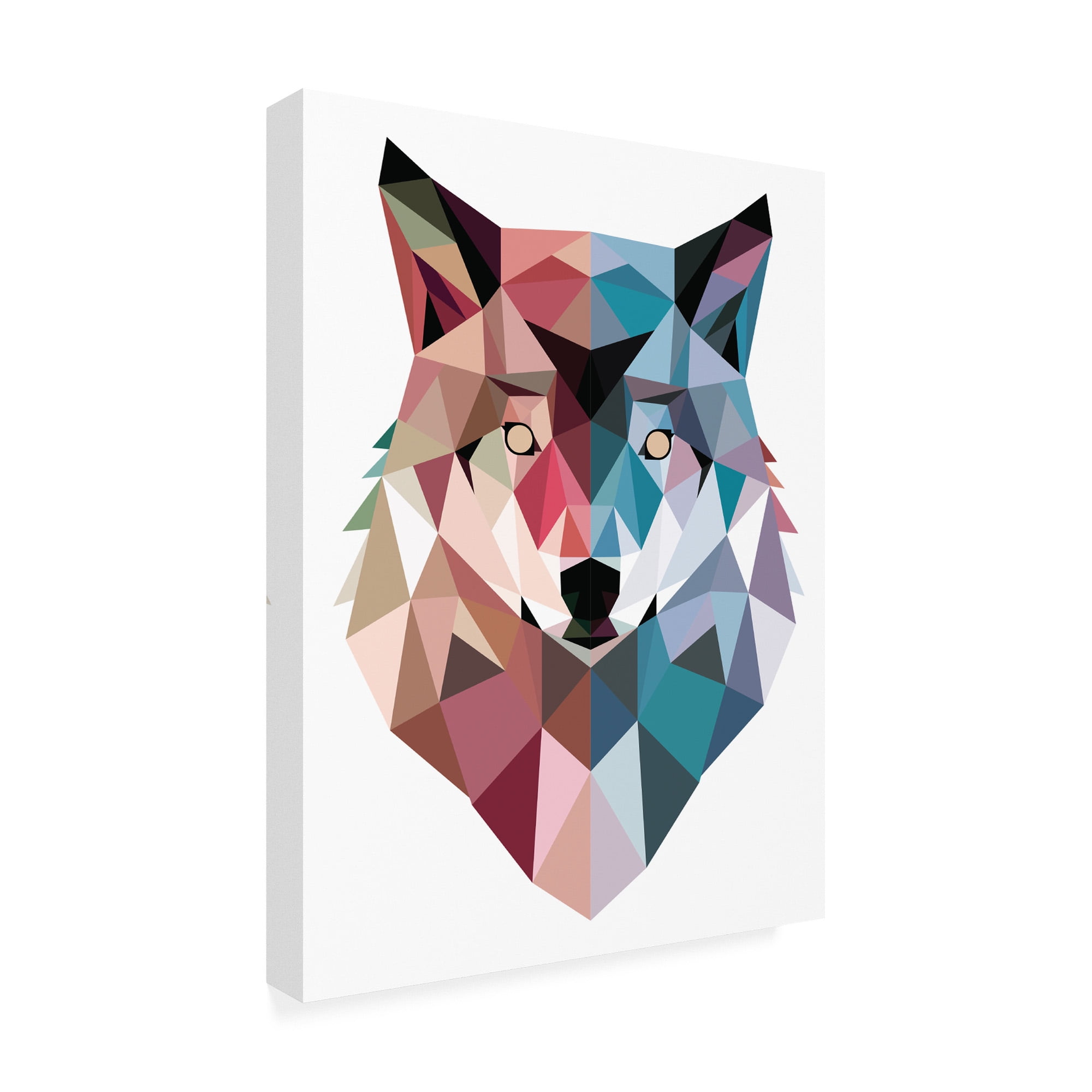 Trademark Fine Art 'Geo Wolf' Canvas Art by Michael Buxto