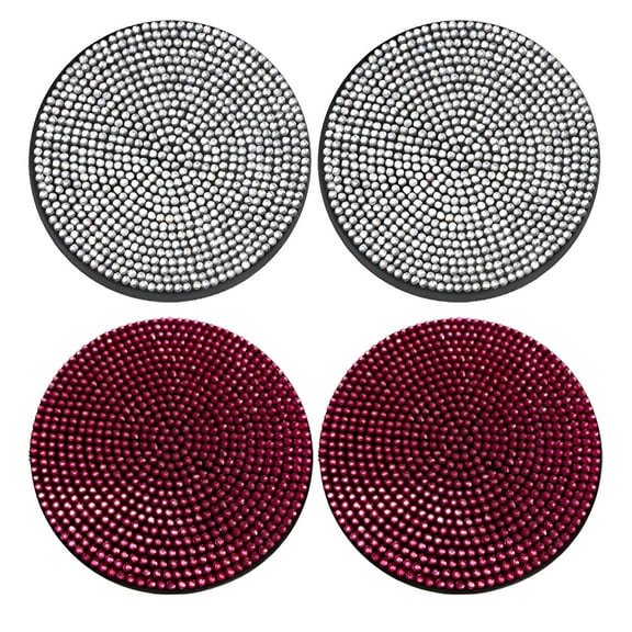 ICERUN 4Pcs Car Coasters,Enhances the Charm Car Coasters for Cup Holders,A Sharp, Refined Look Car Cup Coasters,Style1