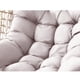 thumbnail image 5 of Mimbre Rattan Silla colgante Columpio colgante Cojín de asiento Suave y Almohadilla de interior Jardín para uso en interiores y , Gris claro Gris claro 80x120cm, 5 of 8