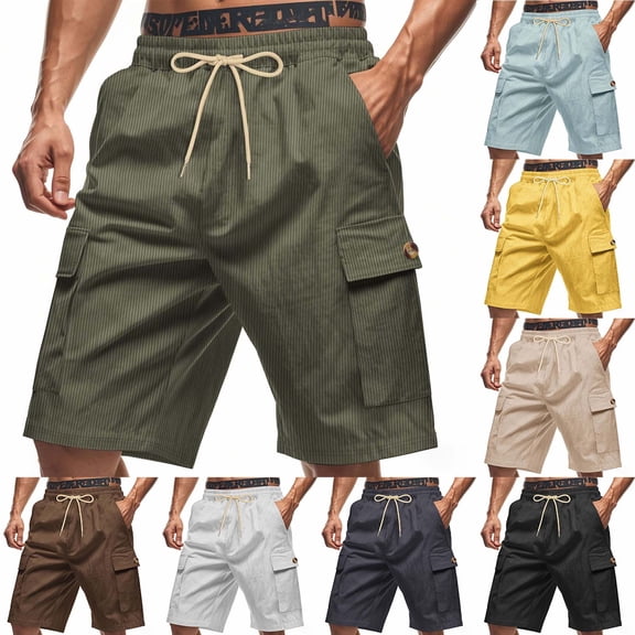 ZyeKqe Mens Plus Size Shorts Wide Leg Running Shorts Drawstring High Waisted Loose Fitted Gym Shorts