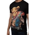 thumbnail image 3 of HEADS OR TAILS Mens Rhinestone T-Shirt Guitar Pig, Black, 3XL, 3 of 3
