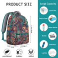 thumbnail image 6 of "Boho Fashion Laptop Backpack – Trendy Tribal Pattern, 17 Inch Computer Pocket, Spacious for Campus & Everyday Essentials", 6 of 6