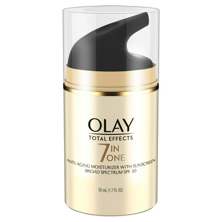 Olay Total Effects 7-in-1 Anti-Aging Daily Face Moisturizer With SPF 30, 1.7 fl (Best Anti Aging Moisturiser)