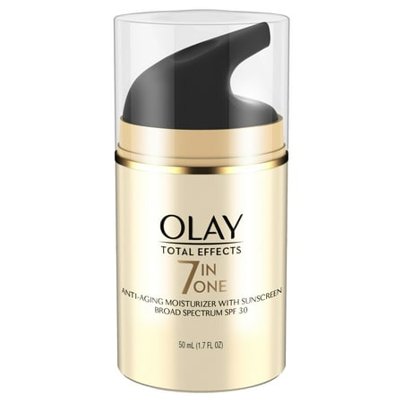 Olay Total Effects 7-in-1 Anti-Aging Daily Face Moisturizer With SPF 30, 1.7 fl (Best Face Moisturizer With Spf 30)