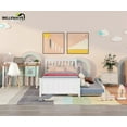 thumbnail image 3 of Bellemave Twin Platform Bed with Trundle, White, 3 of 11