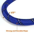 thumbnail image 7 of ZOUYUE Rope Dog Leash 6.5 FT with Comfortable Padded Handle, Highly Reflective Threads Dog Leash for Large/Medium Dogs, 1/2 inch, Multi-Color, 7 of 7