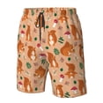 thumbnail image 5 of Kdxio Squirrel And Mushroom Pattern Mens Casual Shorts - Drawstring Summer Beach Sports Shorts for Men, 5 of 9