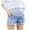 Light Blue, variant on Edvintorg Women's Maternity Ripped Jean Shorts with Pocket Summer Distressed Denim Shorts Maternity Clothes Comfy Pregnancy Short Plus Size