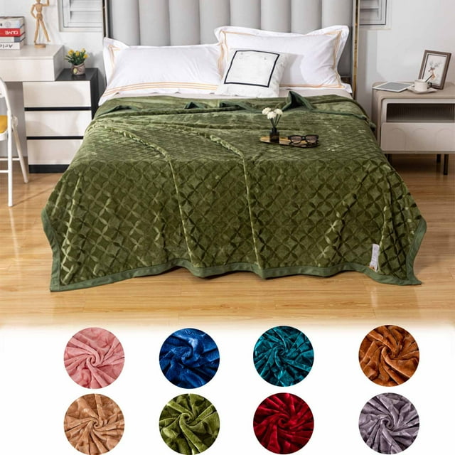 Xihbxyly Chal de Terciopelo de Leche, Suave y Acogedor, Ribete de Doble Cara, Manta Ligera y Portátil, Versátil para Decorar El Hogar, para Sofá, Viajes y Picnic, Tamaño 100 X 150 Cm.