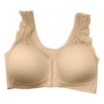 thumbnail image 3 of Vetsdori Women's Wirefree Sports Bras Yoga Front Close Bralette No Padding Casual,Soft Bras for Women Summer, 3 of 7