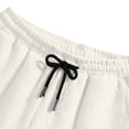 thumbnail image 5 of Qiyinn Men's Casual Shorts Cotton Drawstring Waffle Summer Beach Shorts Elastic Waist Lounge SweatShorts with Pockets, 5 of 6