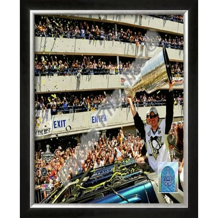 Cup Champion Wall Sidney Crosby 2009 Stanley Cup Champions Victory P... Framed Photographic Print Wall Art ()