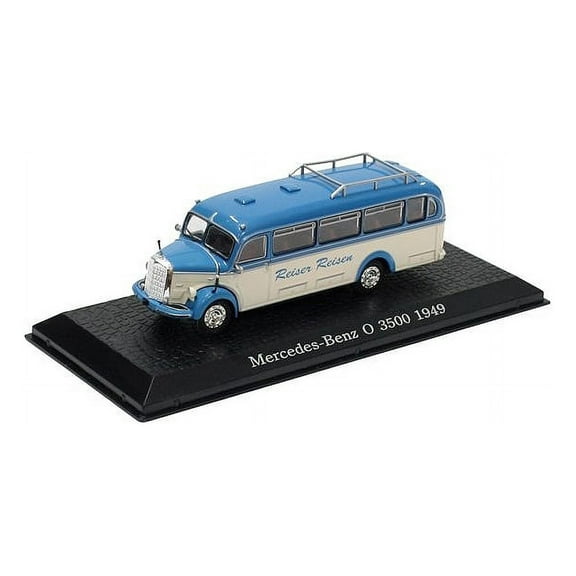 Mercedes Benz O 3500 (1949) 1:72 scale Diecast Model in Blue and White by Ex Mag