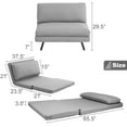 Smiaoer 3in1 Futon Sofa Bed Futon Chair Convertible Couch Mini Single