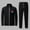 Black D, variant on Stamzod Men'S Tracksuit Athletic Full Zip Casual Sports Jogging Gym Sweatsuit Solid Color Three-Piece Men'S Sports Suit Casual Plus Size Athletic Sweatsuits