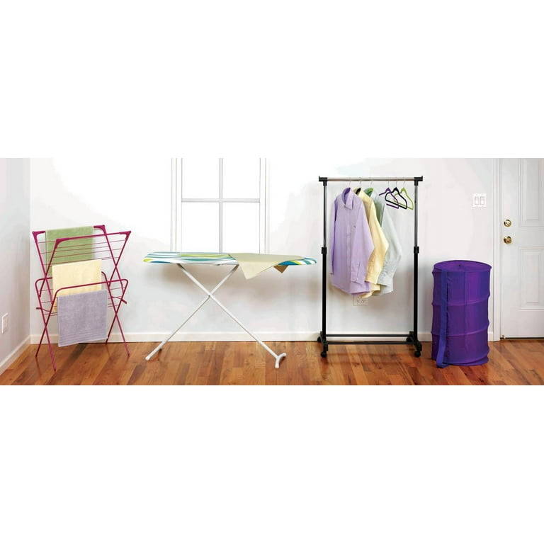 Home Basics Gray Freestanding Folding Ironing Board (52-in x 15-in x  36.25-in)