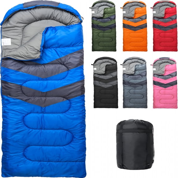 XIBUFE 2026 New Sleeping Bags for Adults Cold Weather&Warm-Backpacking Camping Sleeping Bag for Kids 10-12,Girls,Boys-Lightweight Compact Camping Essentials Gear Accessories Hiking Sleep Must Haves