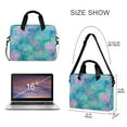 thumbnail image 3 of 16" Laptop Briefcase for Work Travel Laptop Shoulder Bag Carrying Handbag Laptop Case Tie-dye Dandelions Pattern, 3 of 8